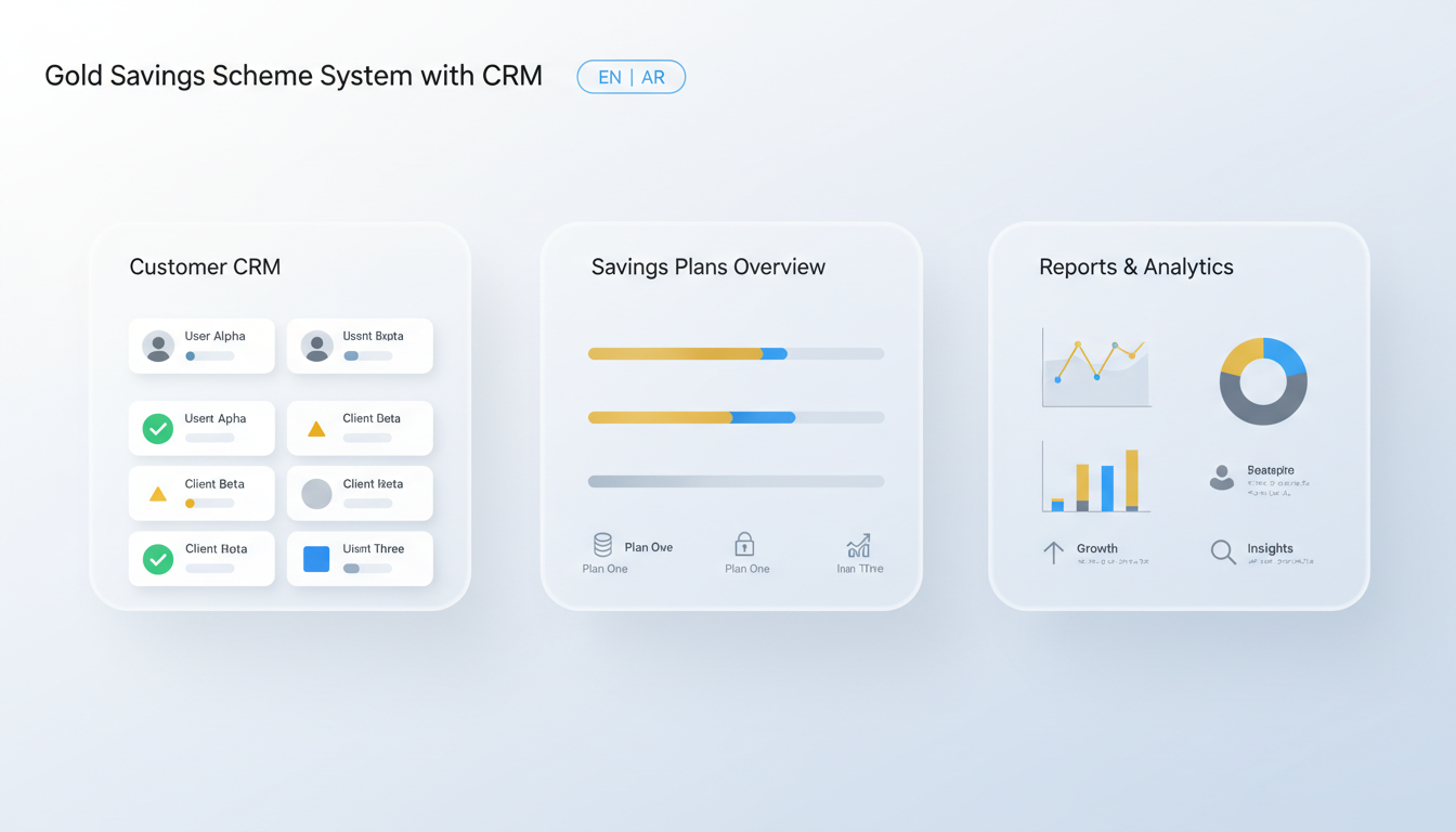 Gold Savings Scheme System with CRM preview